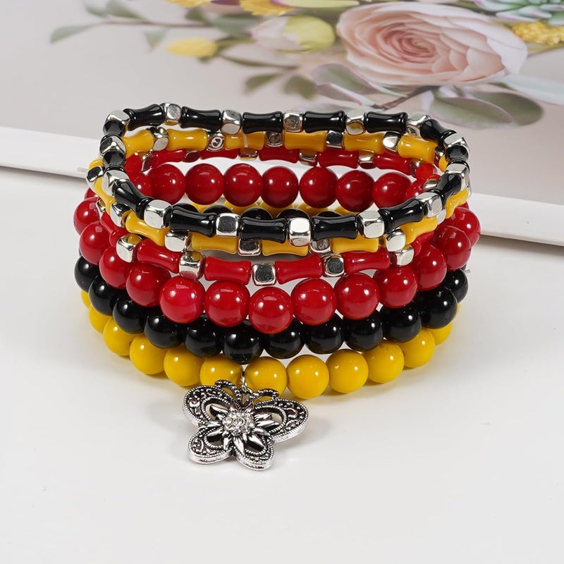 Lonext Halloween Bracelets Stackable Heishi Beaded Stretch Bracelets - Image 5